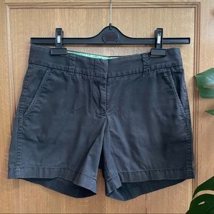 J Crew Chino Shorts all cotton 5”, 2 front & 2 back pockets